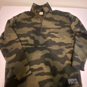 Pink Camo Quarter-Zip Pullover